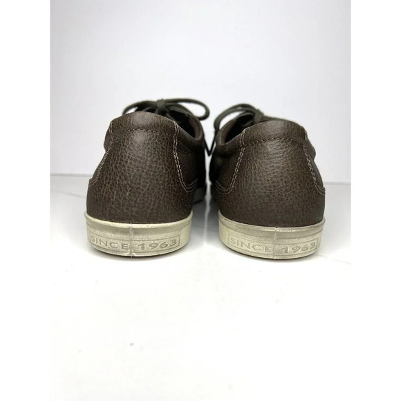 Ecco Brown Leather Comfort Sneakers Distress Tan Outsoles Size Size 44 Casual - Picture 5 of 10
